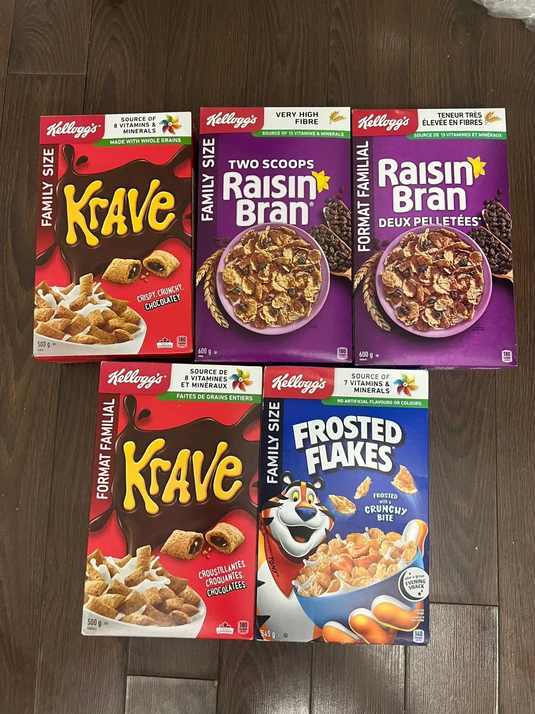 Kellogg's Variety Pack: Krave, Raisin Bran, Frosted Flakes