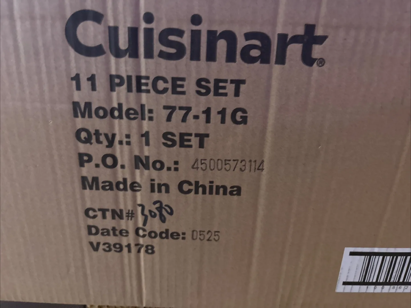 Cuisinart 77-11G 11-Piece Stainless Steel Cookware Set