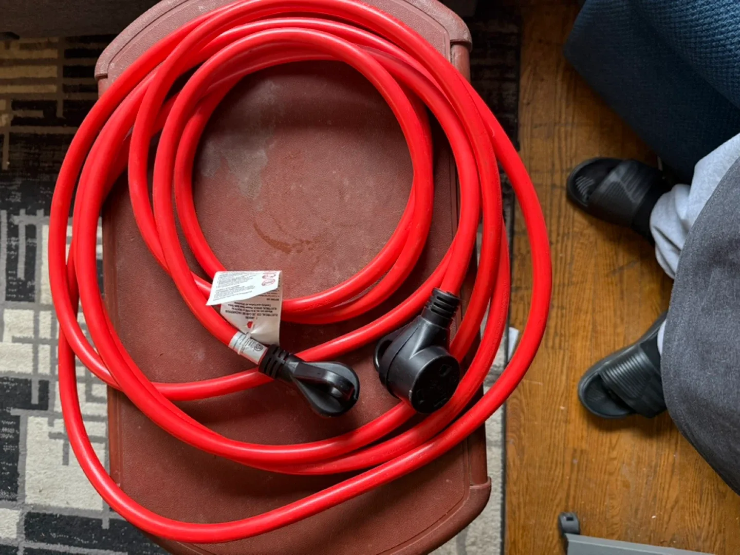 Red RV Extension Cord 30 amp brand new never used