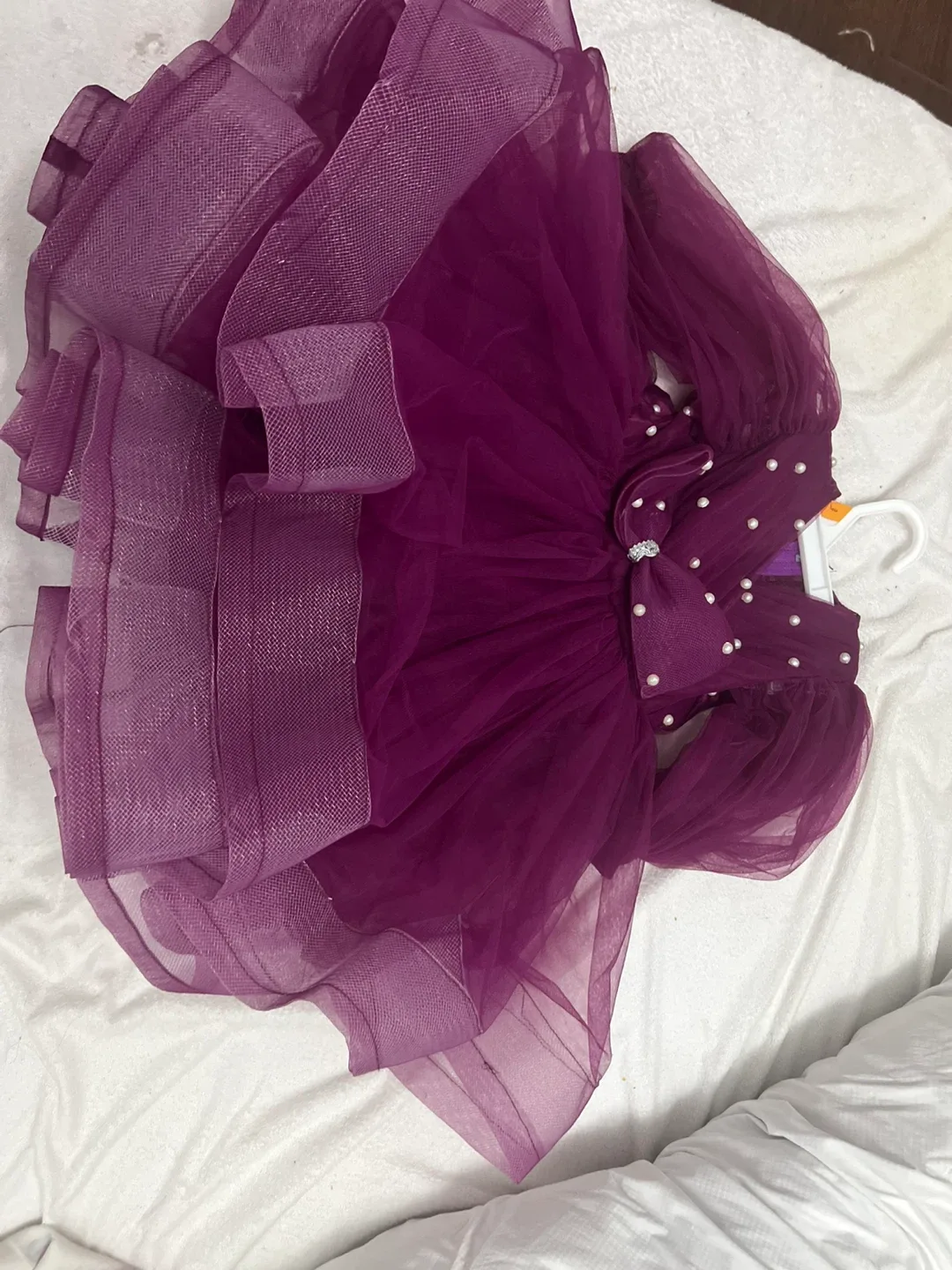 Purple Tulle Party Dress