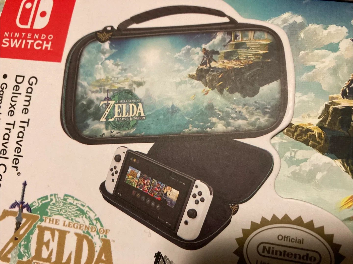 New Nintendo Switch Zelda Tears of the Kingdom Travel Case image indicator(7)