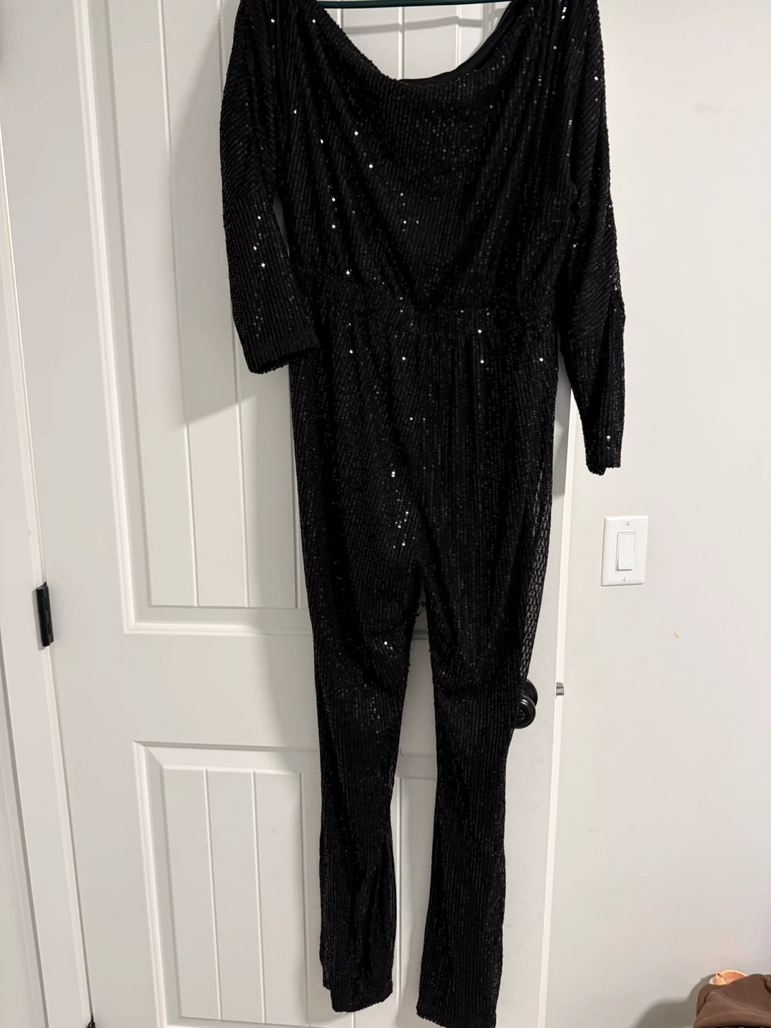 Black Sequin Jumpsuit