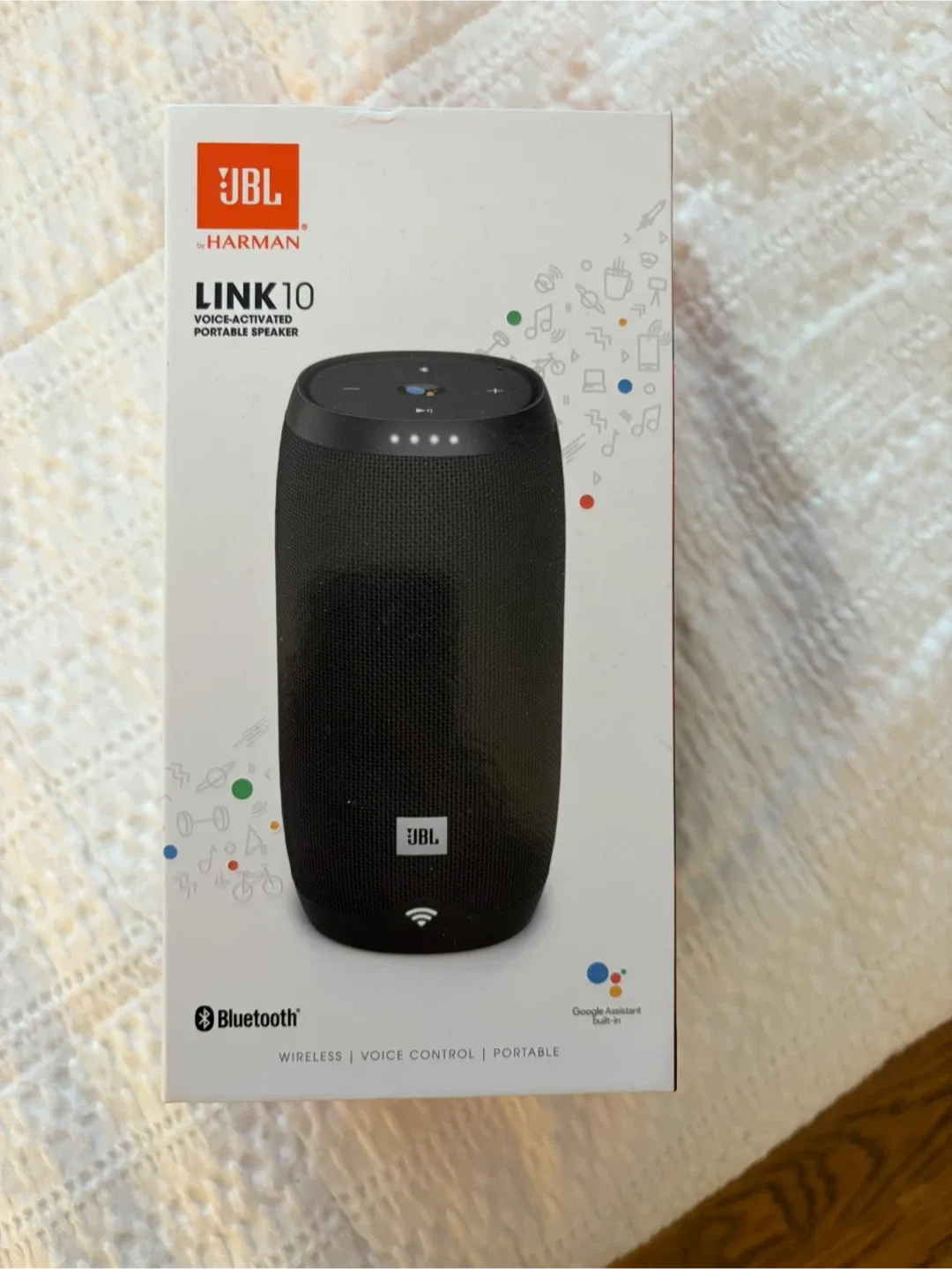 JBL Link 10 Voice Activated Portable Speaker - Black