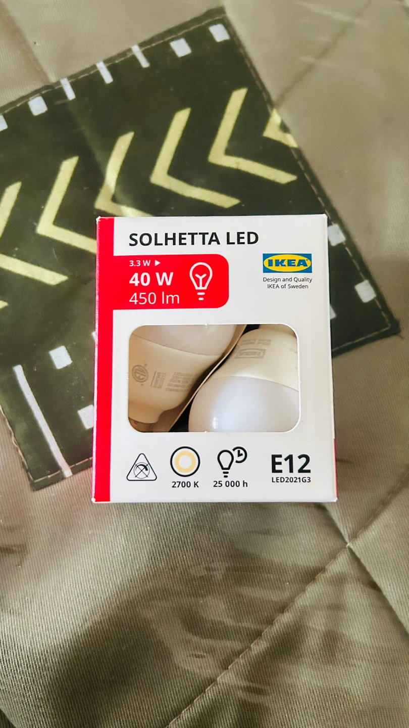 New IKEA SOLHETTA LED Bulb 40W E12