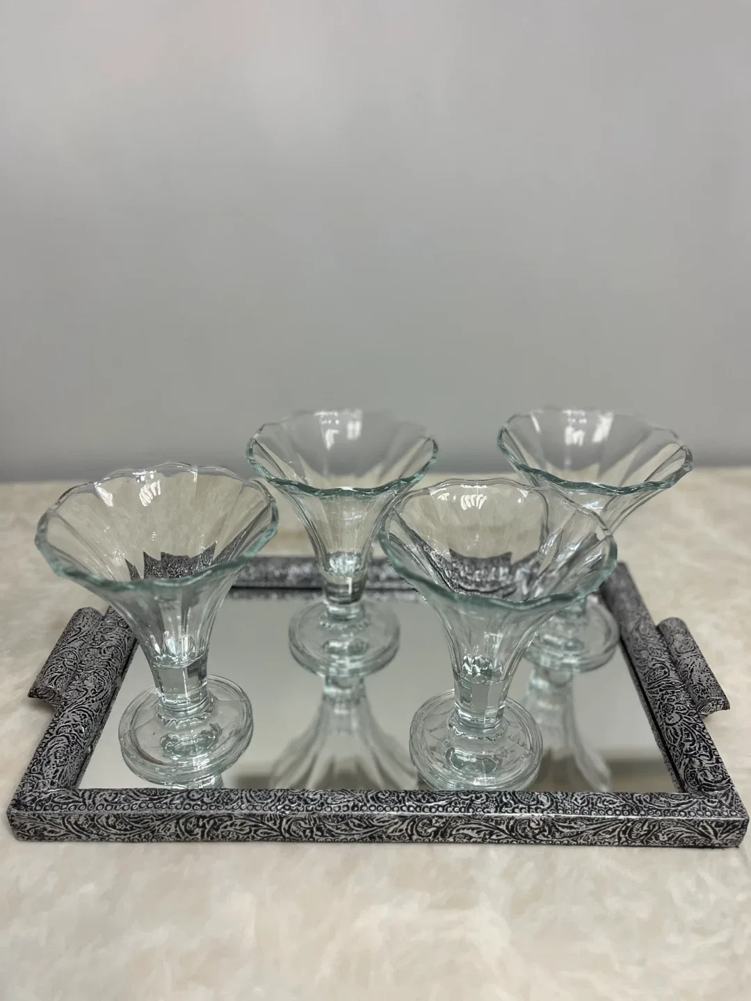 1960 Vintage COVETRO ITALY PARFAIT Sundae Glasses image indicator(3)