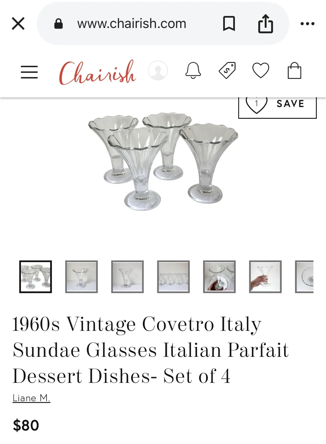 1960 Vintage COVETRO ITALY PARFAIT Sundae Glasses image indicator(7)