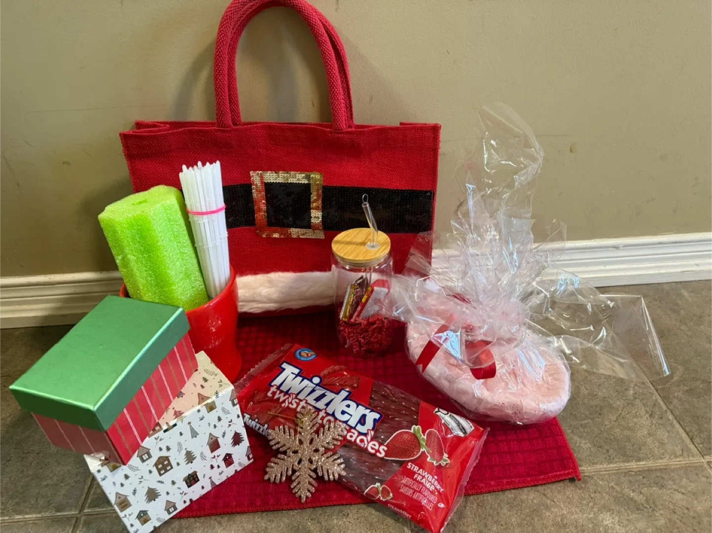 Christmas Gift Bag with Twizzlers & More #Cleanout image indicator(2)