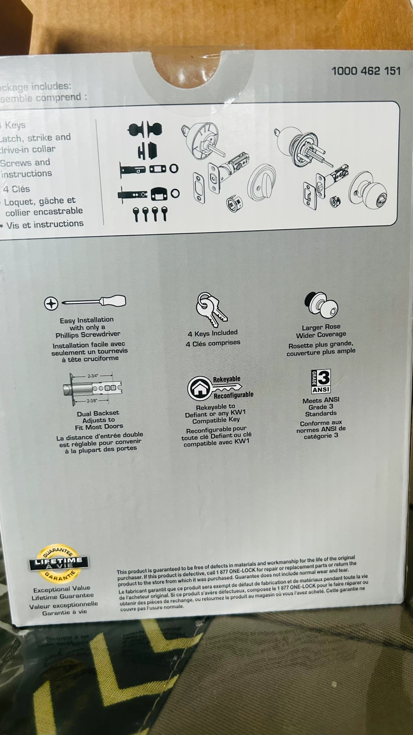 Defiant Saturn Satin Nickel Combo Pack - Keyed Entry - photo 3