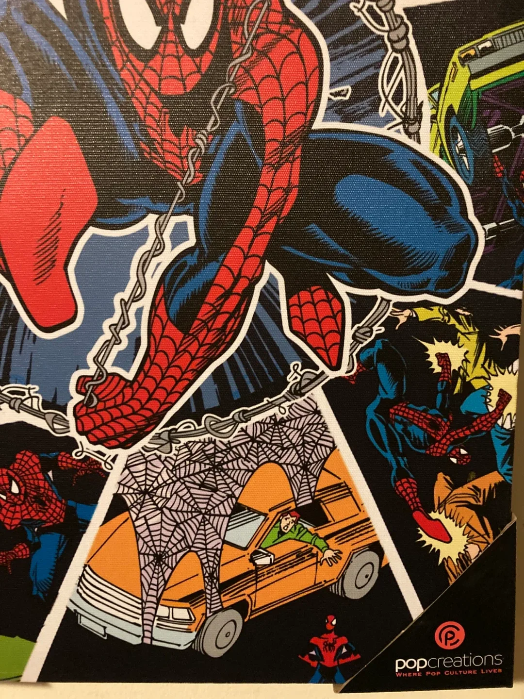 Marvel Spider-Man Pop Creations Canvas Wall Art image indicator(8)
