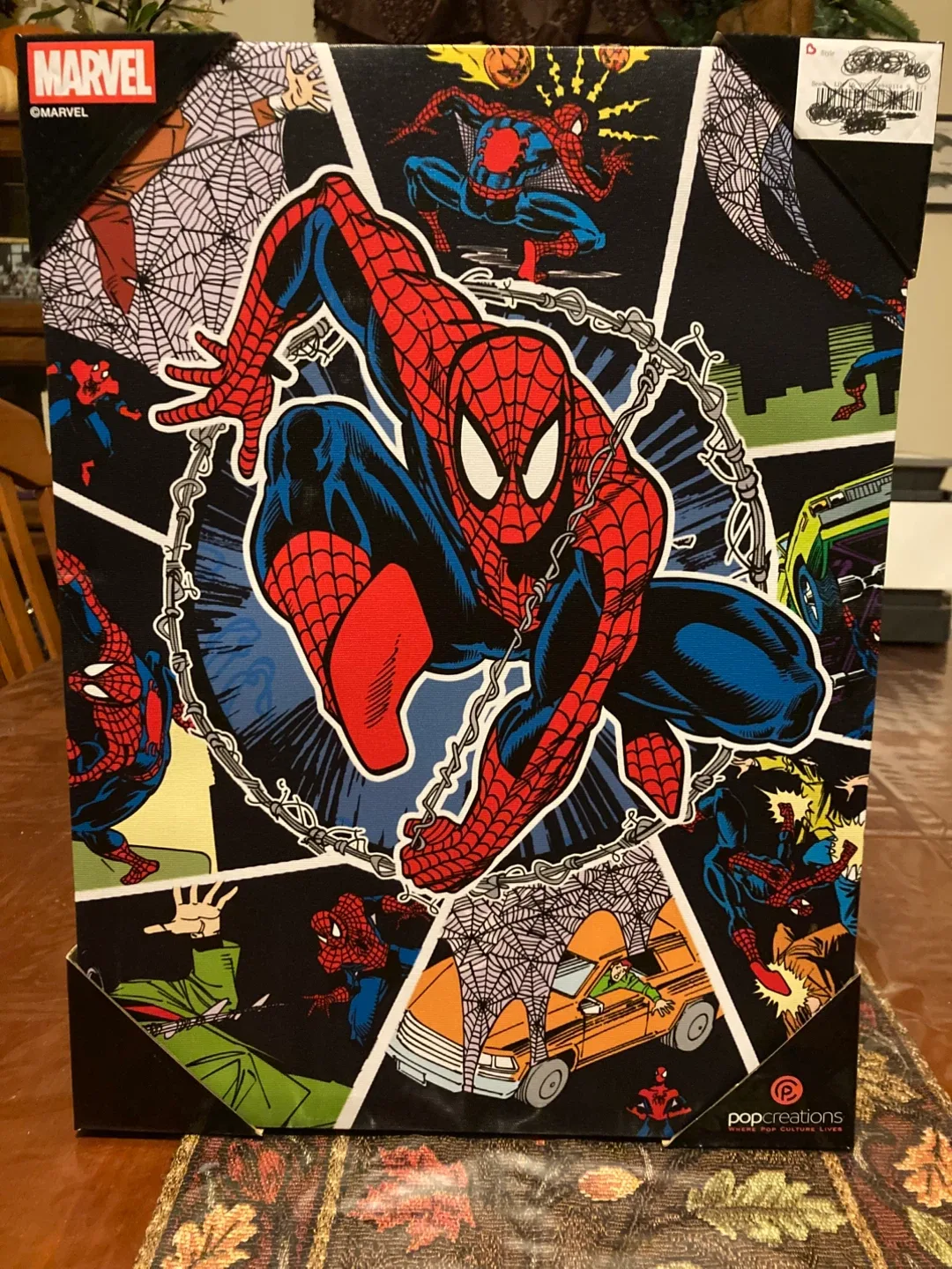 Marvel Spider-Man Pop Creations Canvas Wall Art image indicator(2)