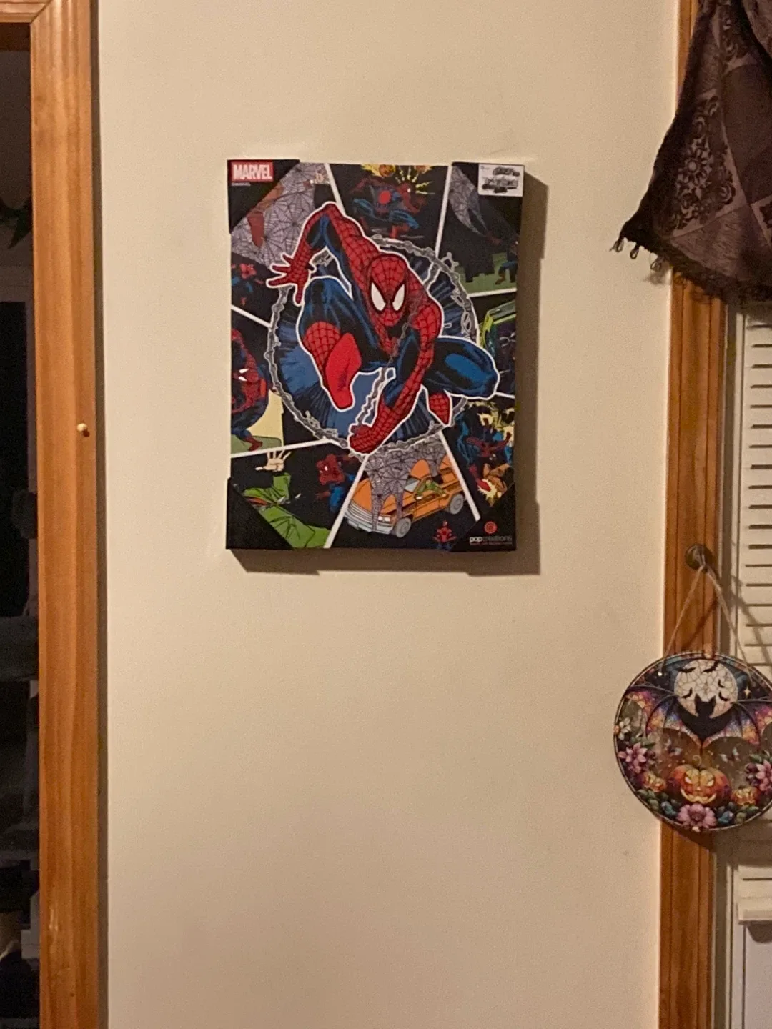 Marvel Spider-Man Pop Creations Canvas Wall Art image indicator(10)