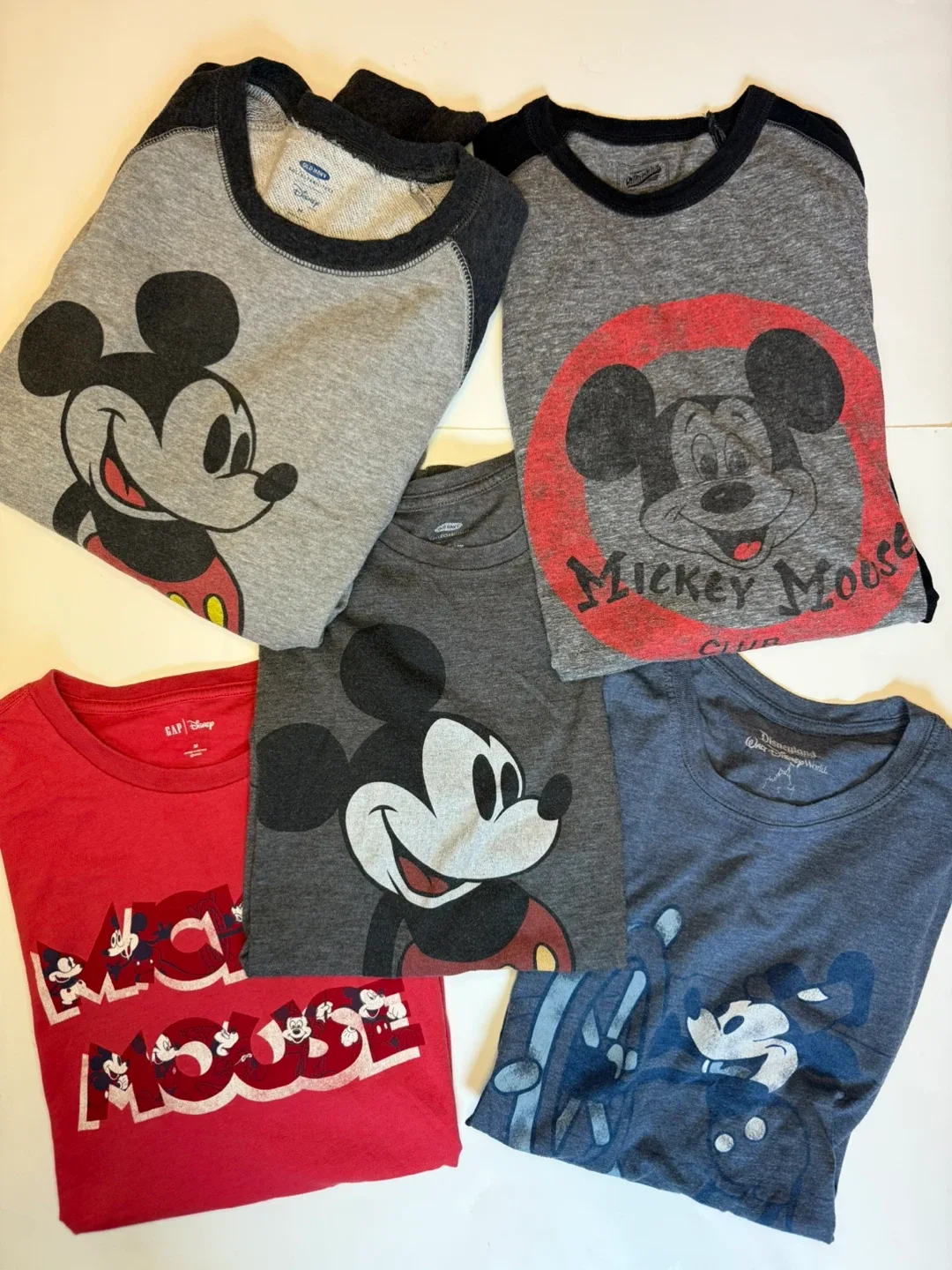 Bundle of 5 Men’s Mickey Mouse Shirts
