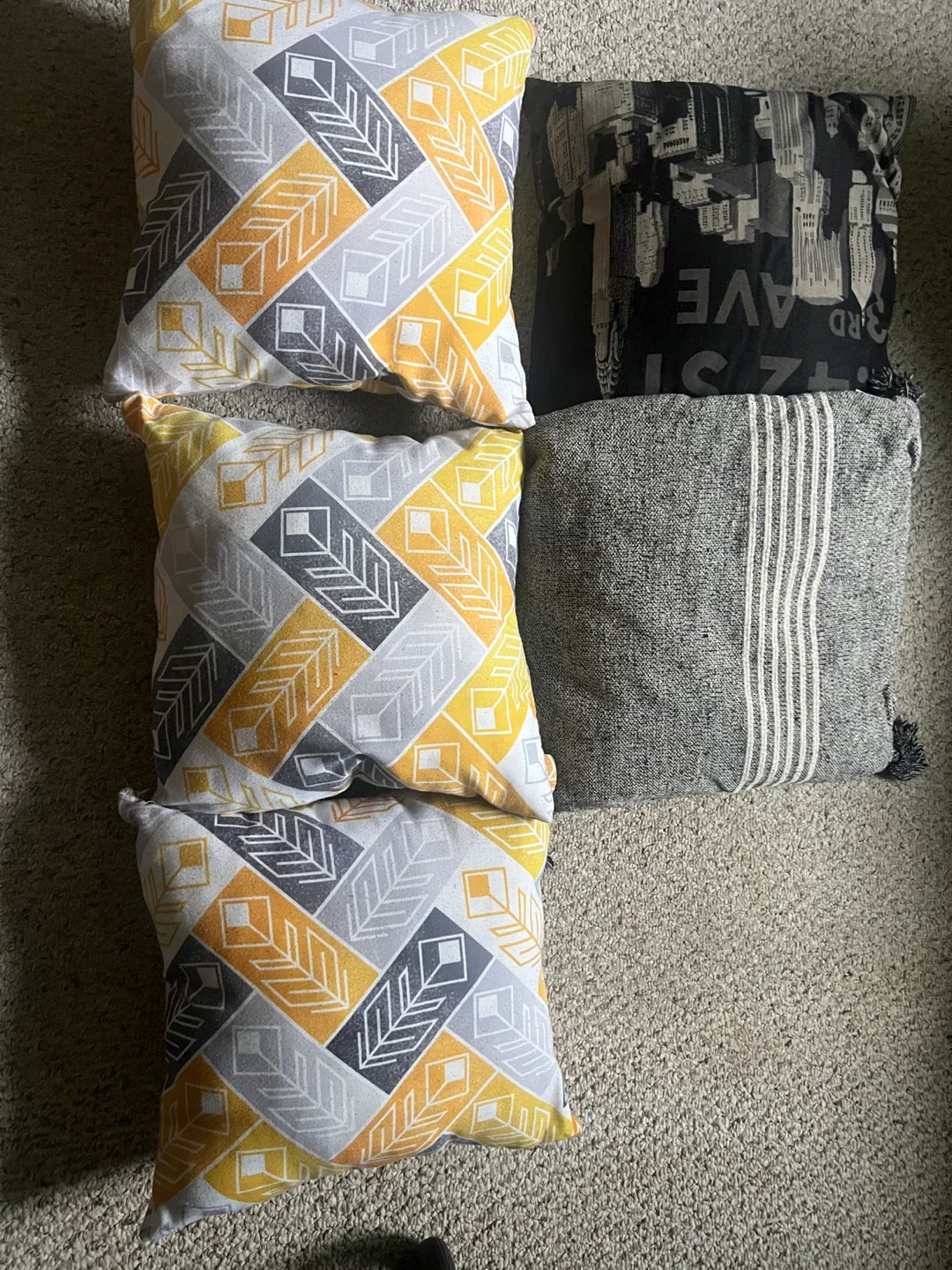 Assorted Throw Pillows -