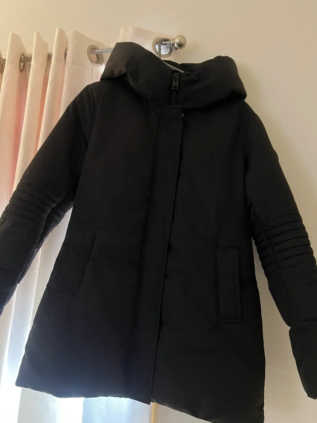 Point Zero Black Puffer Jacket - Size XS