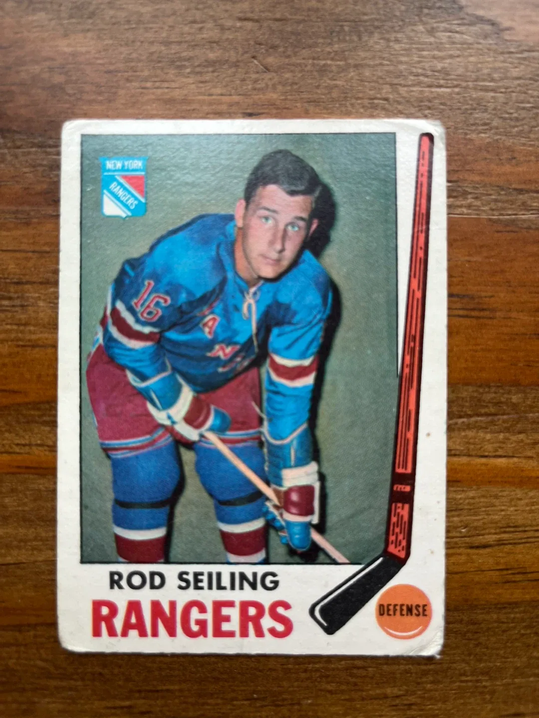 1969-70 O-Pee-Chee Hockey Card #36 Rod Seiling