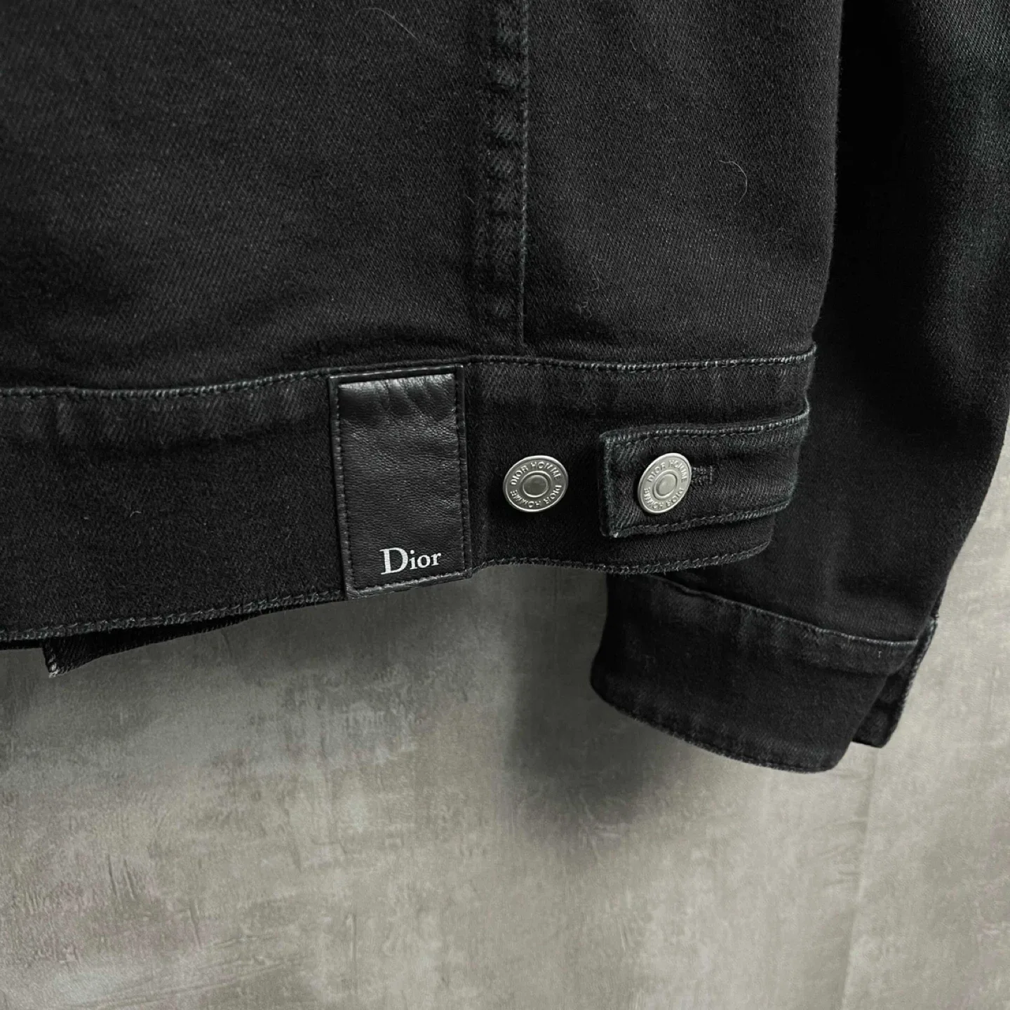 Authentic Dior Black Denim Jacket image indicator(3)