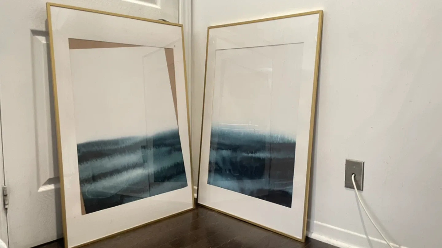 2 IKEA LÖVIKEN Large Frames with Abstract Prints – $ 30 for both image indicator(3)