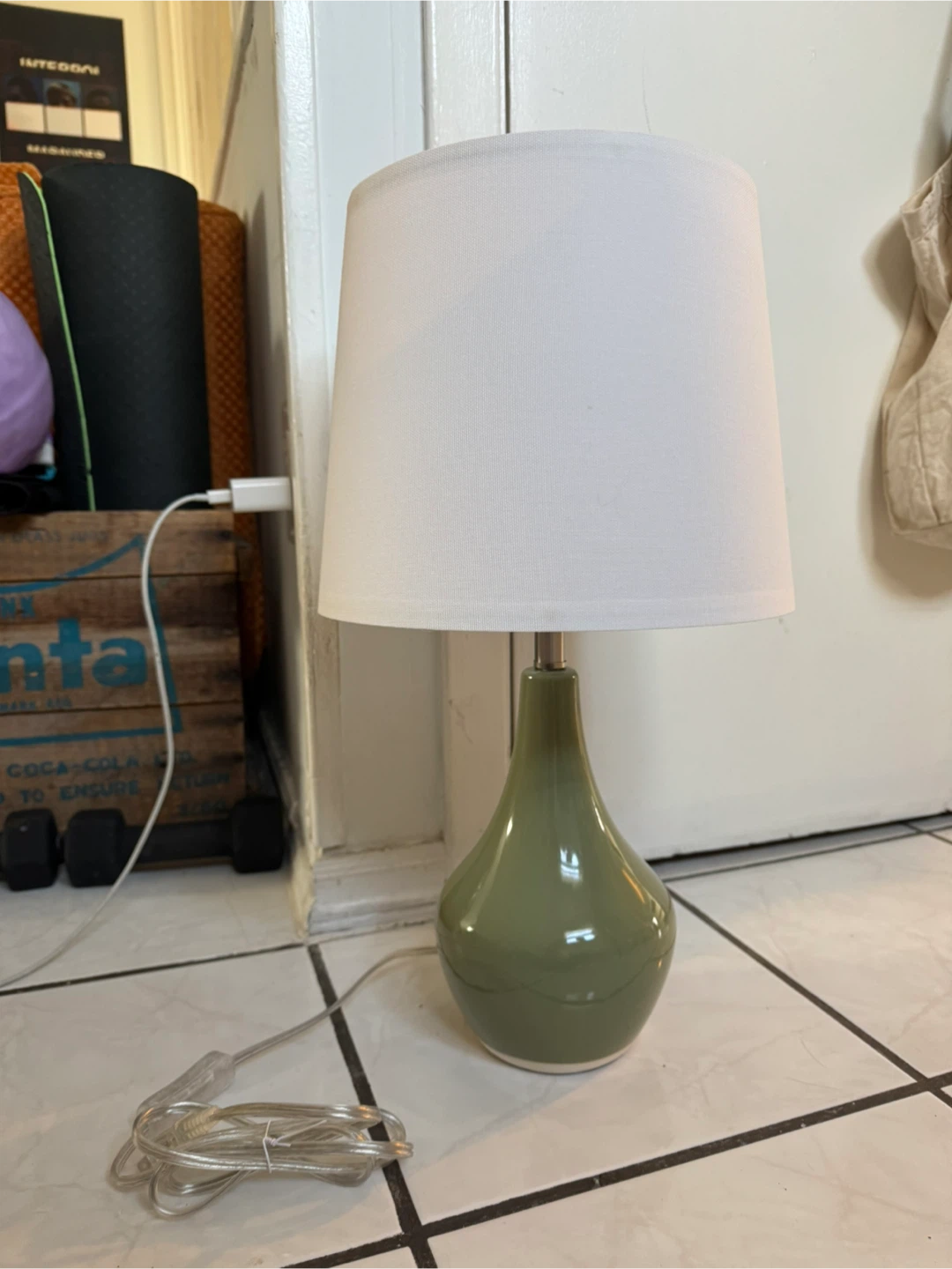 Sage Green Ceramic Lamp - photo 2