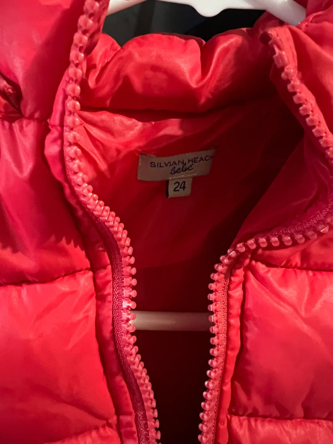 Silvian Heach Bebe Red Puffer Jacket - Size 24 image indicator(3)