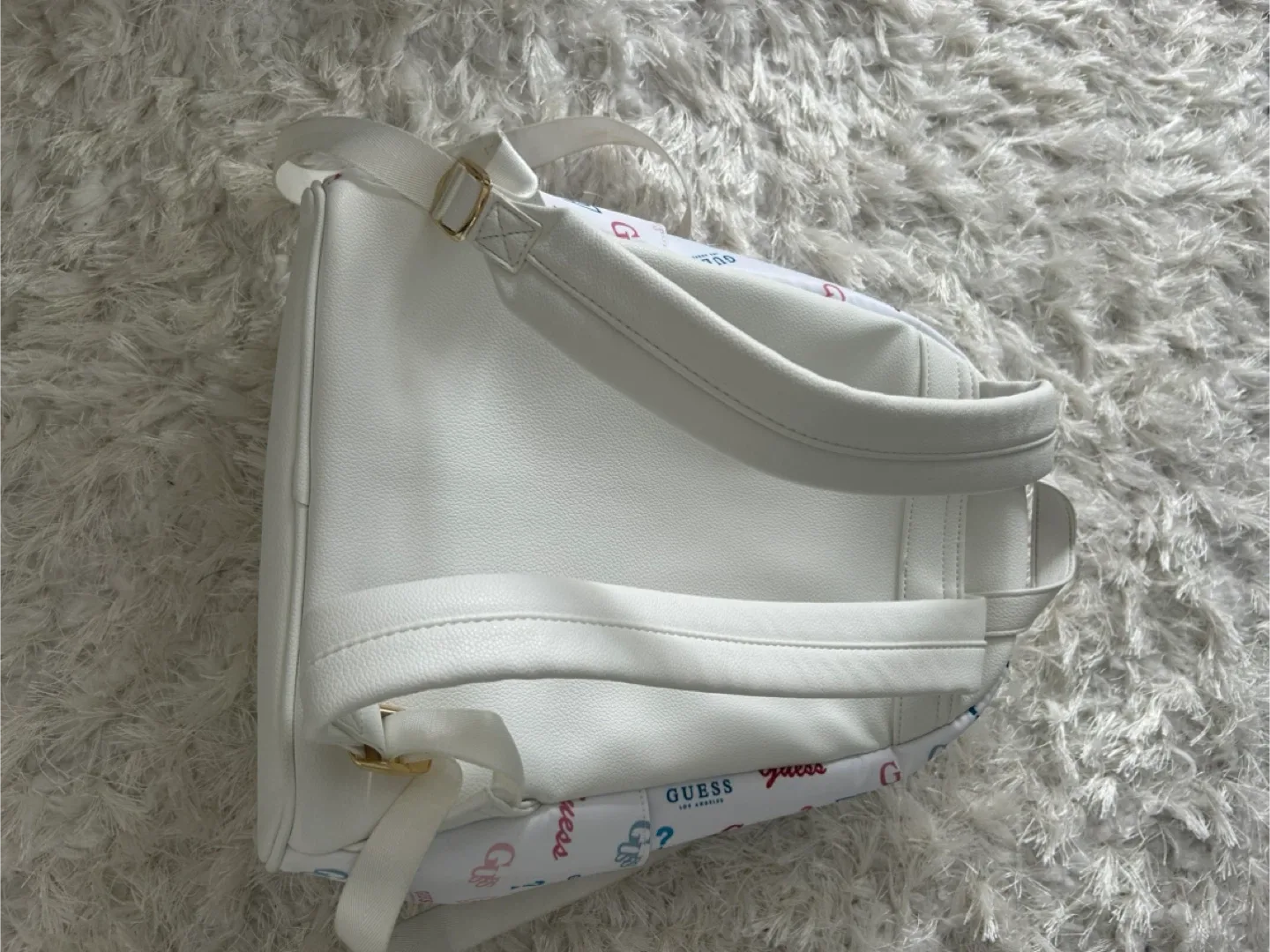 Guess Backpack - White with Logo Print image indicator(3)
