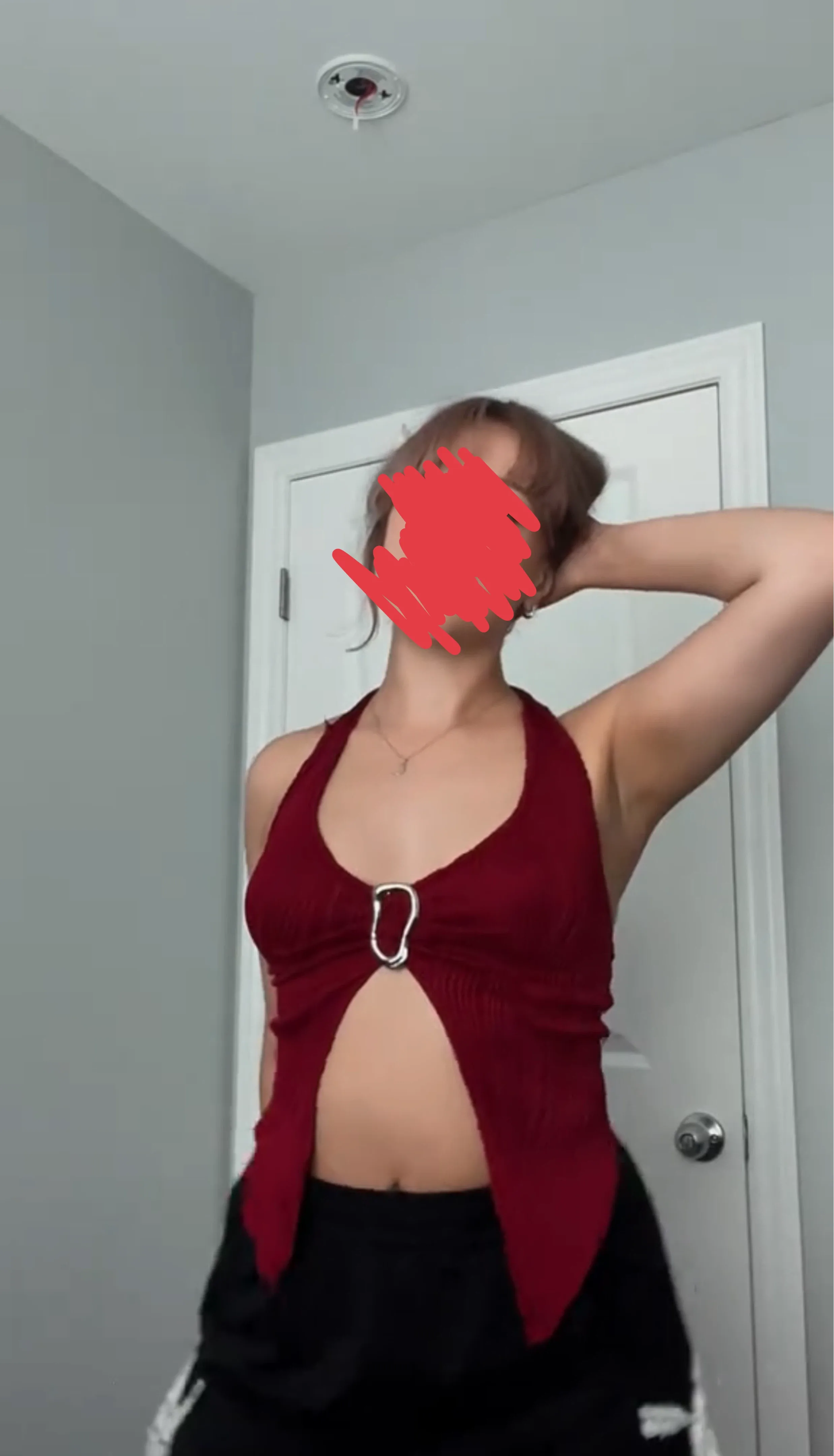 Red Halter Top image indicator(3)