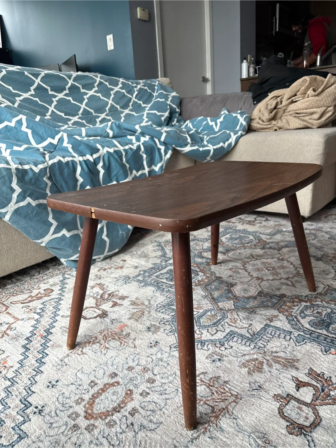 Brown Wooden Coffee Table
