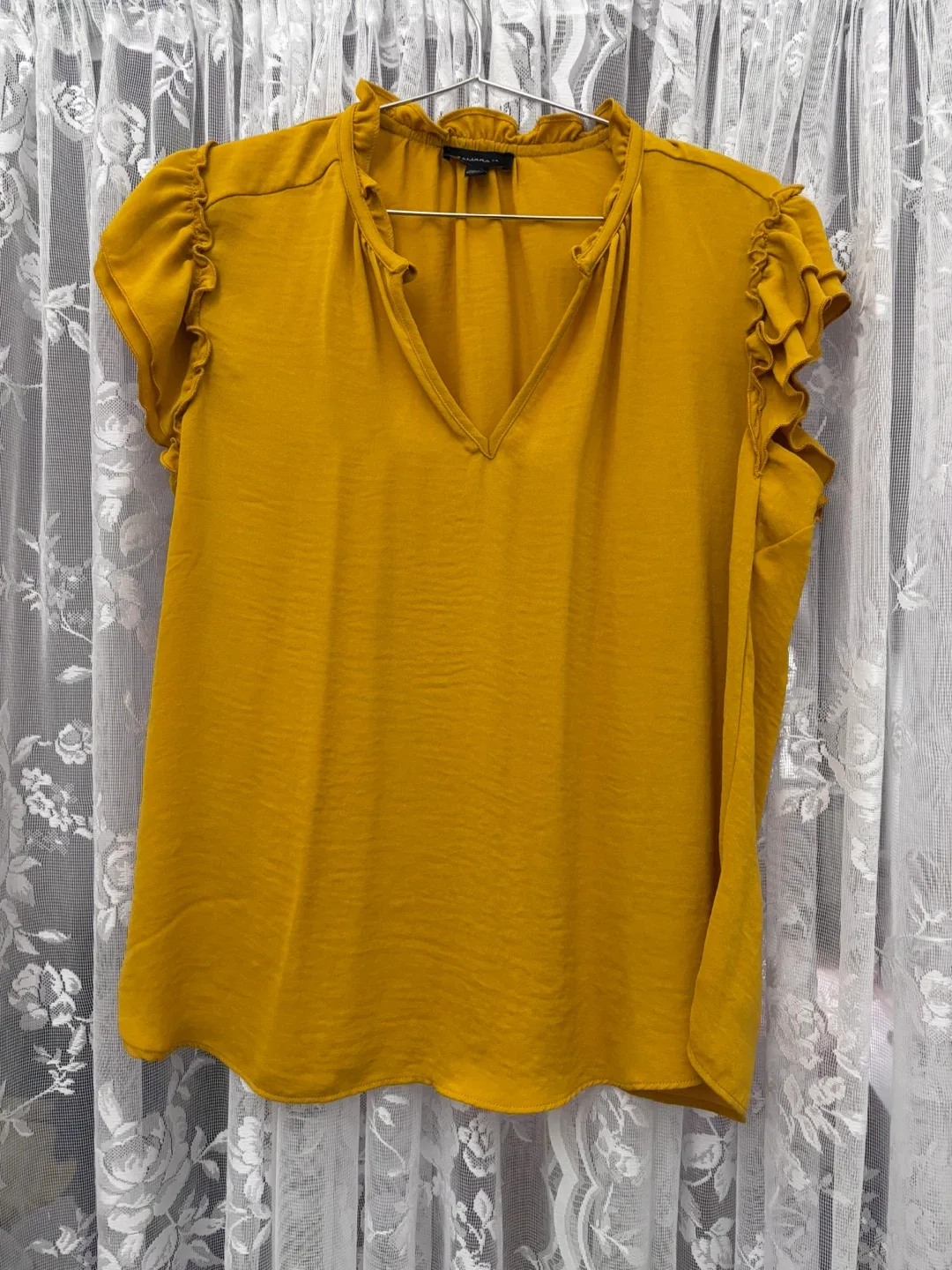 #cleanout free Tamara H. Yellow Blouse - Size L