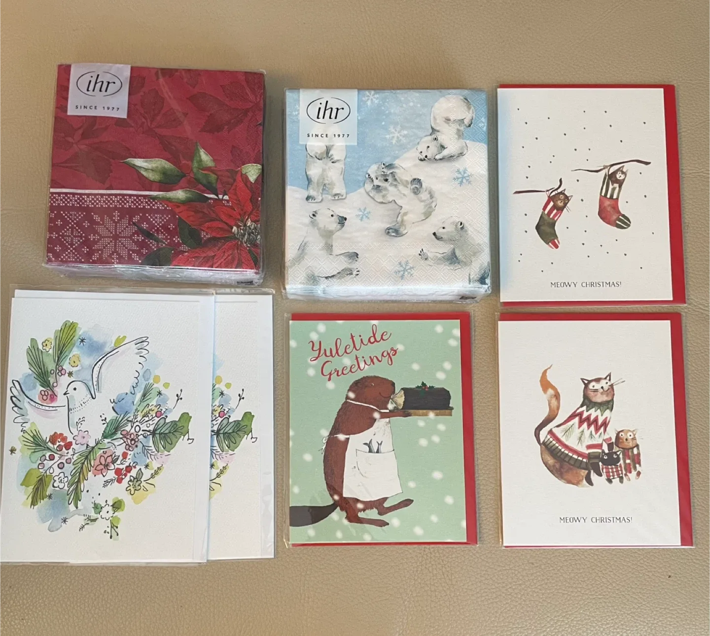 IHR Christmas Napkins &  Bundle NEW