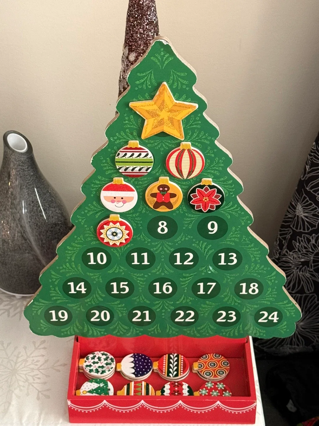 Melissa & Doug Countdown To Christmas Wooden Advent Calendar