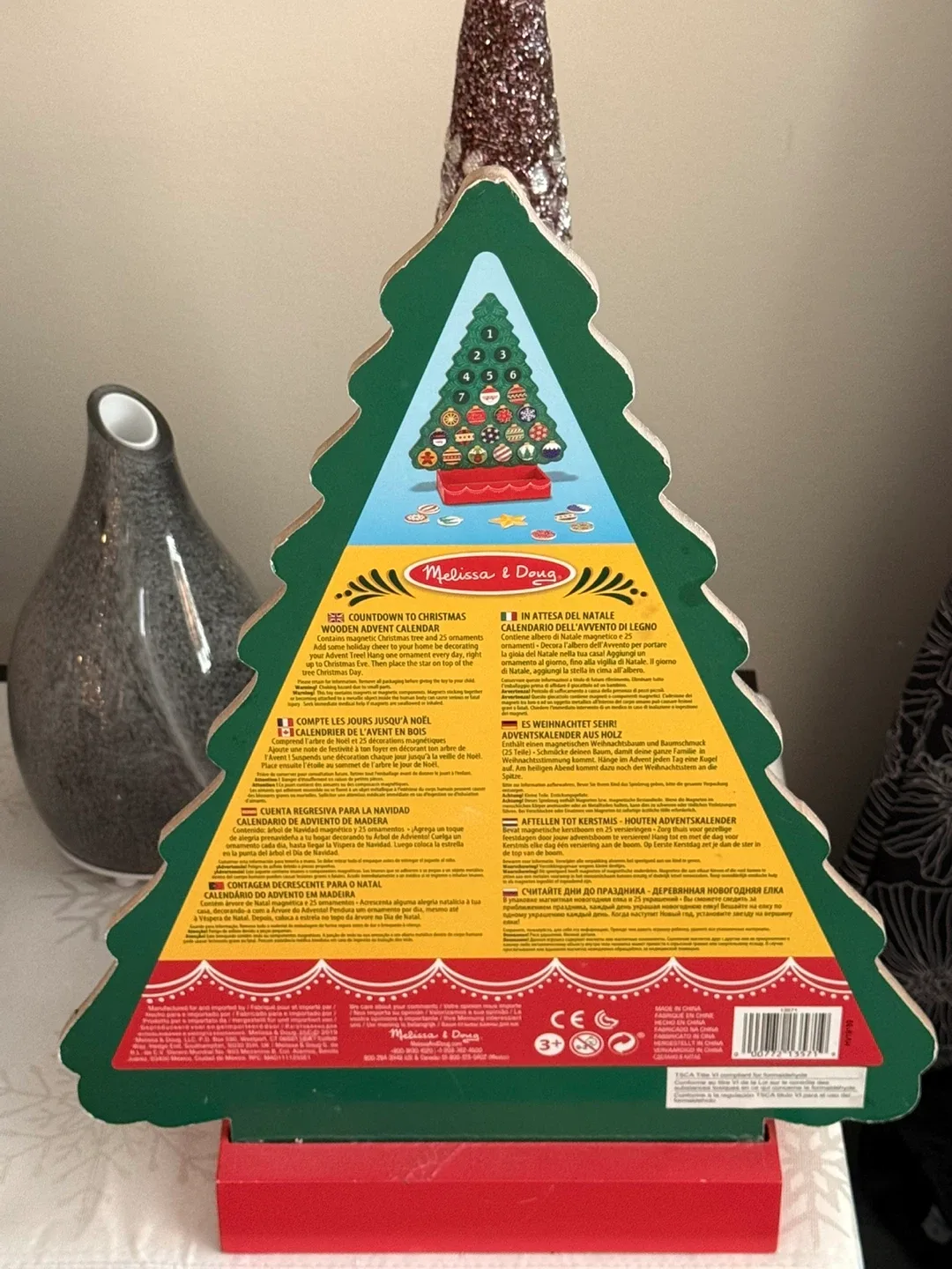 Melissa & Doug Countdown To Christmas Wooden Advent Calendar image indicator(2)