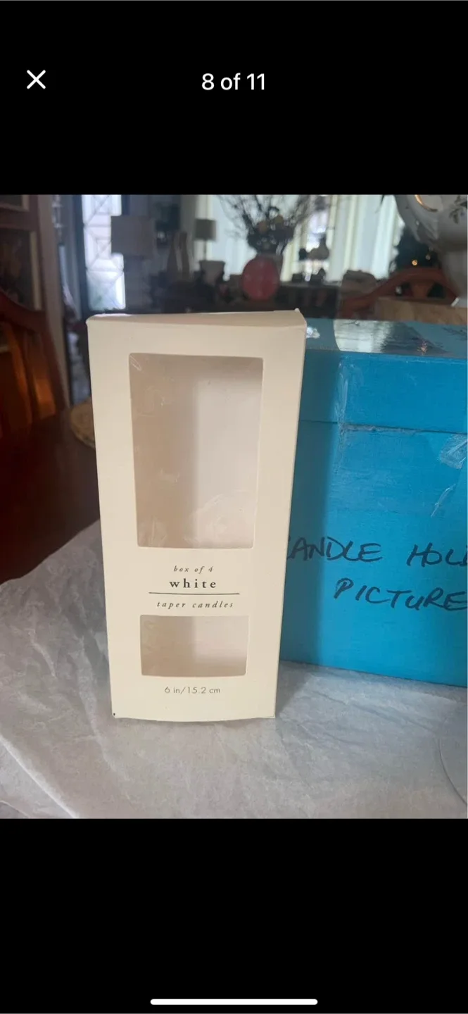 Vintage BIRK’S Crystal Glass Set of 2 Candleholders image indicator(6)