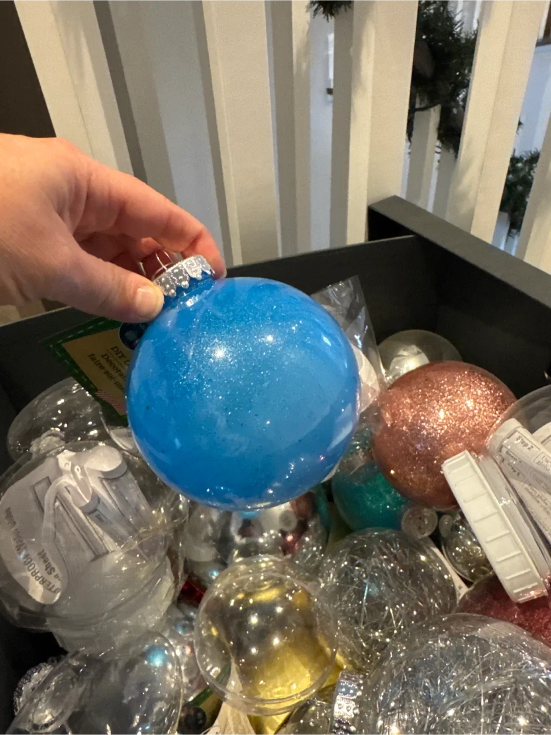 Christmas Ornaments - Blue, Silver, Clear image indicator(3)