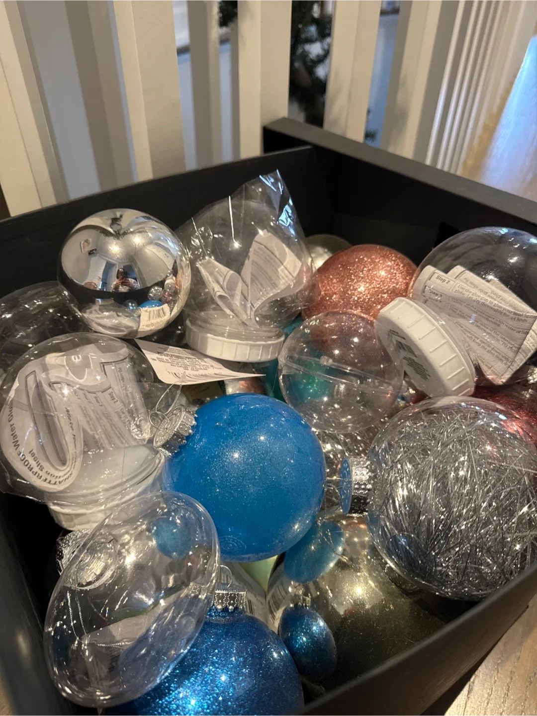 Christmas Ornaments - Blue, Silver, Clear image indicator(2)