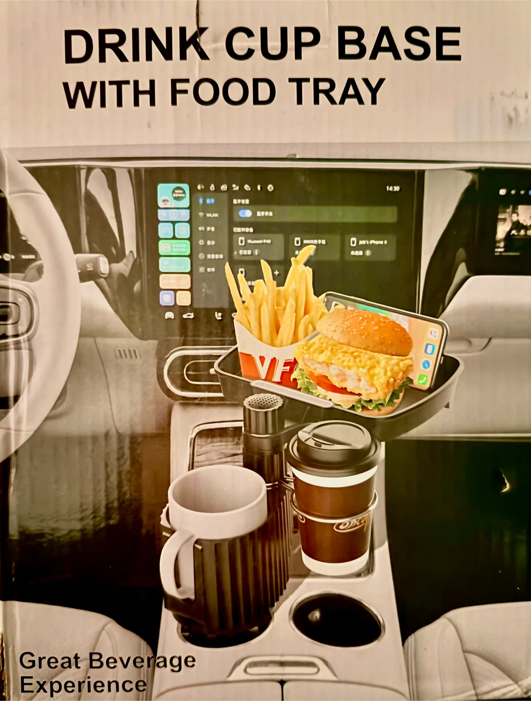 Drink Cup Base with Food Tray 🍿🍔🍼🍦🍮🍕