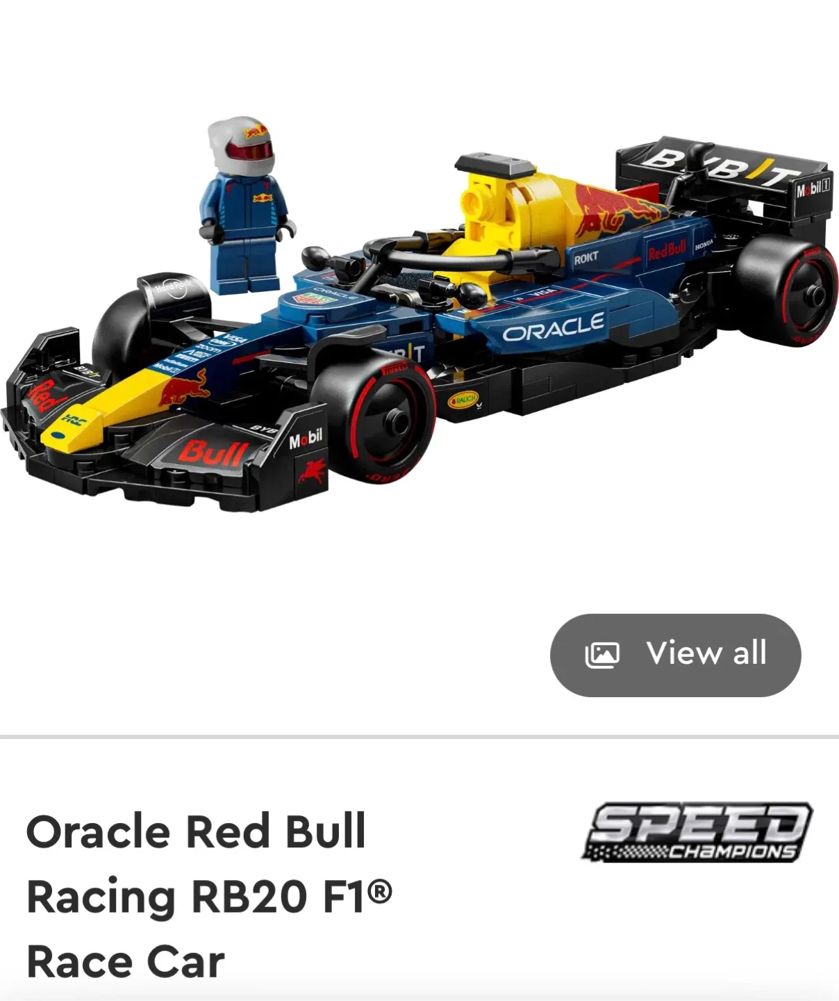 Lego Speed Champions Oracle Red Bull Racing RB20 F1® 77243 image indicator(8)