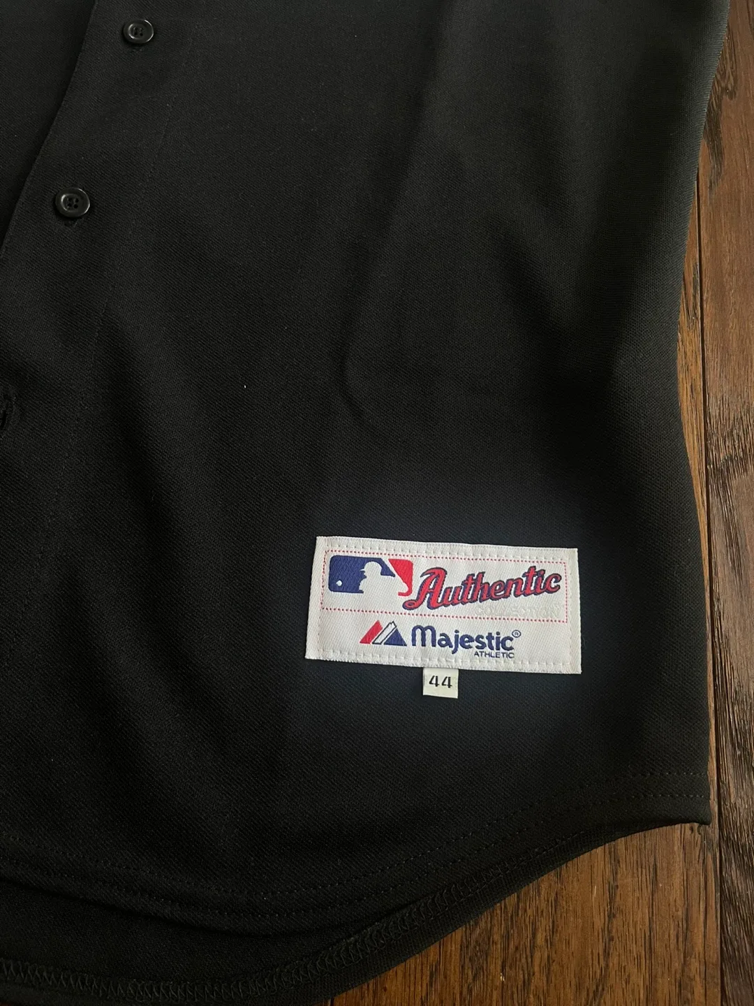 Sz 44 Majestic Black Toronto Blue Jays Jersey image indicator(3)