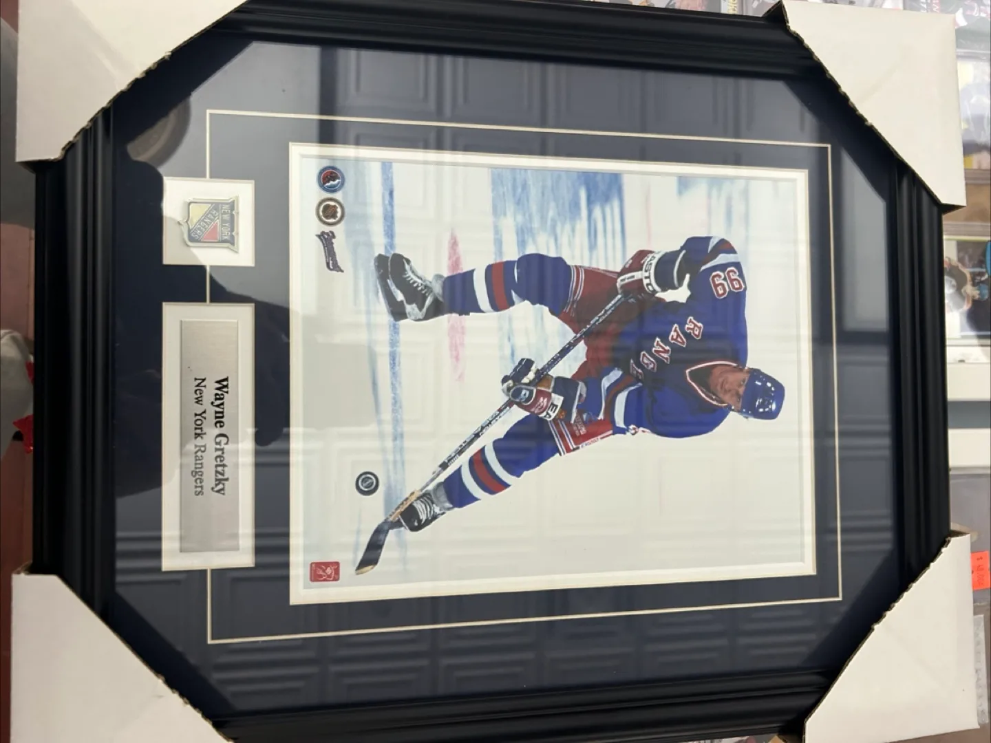 Wayne Gretzky New York Rangers Framed Picture