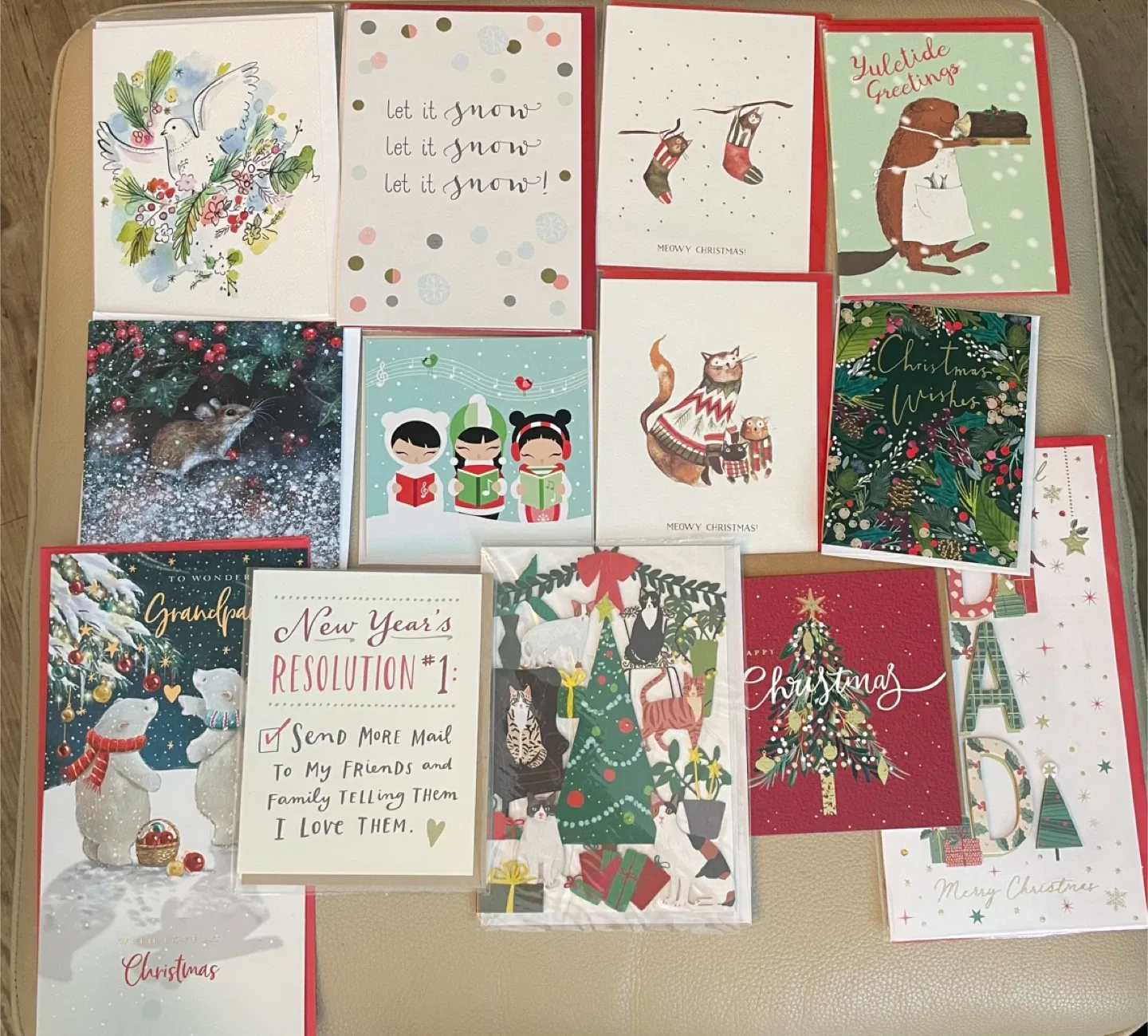 Christmas Greeting Card Bundle of 15 NEW