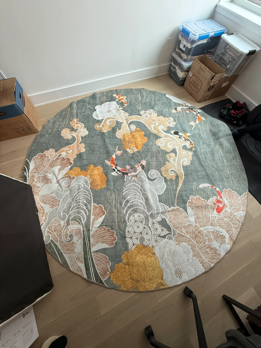 Suki Sage Green Koi Round Rug - 10’ (Brand New *Unopened*) - photo 4