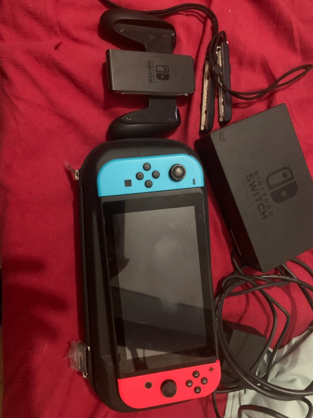 Nintendo Switch Console with Accessories and two games - photo 2