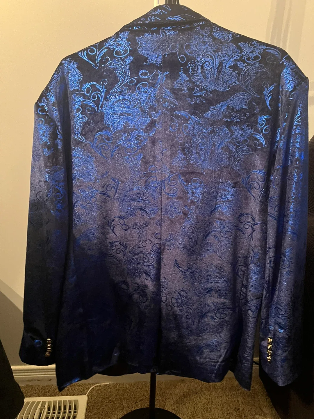 Stylish Blue Patterned Blazer image indicator(4)