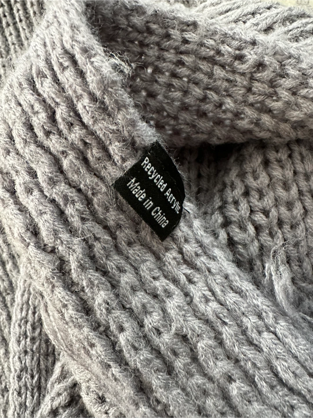 Gray Acrylic Scarf #Cleanout - photo 3
