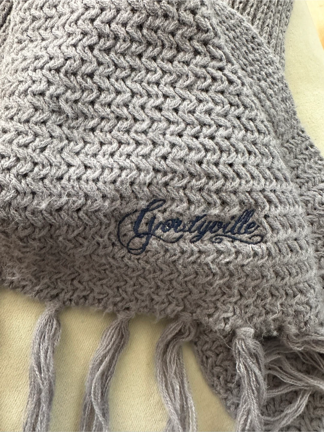 Gray Acrylic Scarf #Cleanout - photo 2