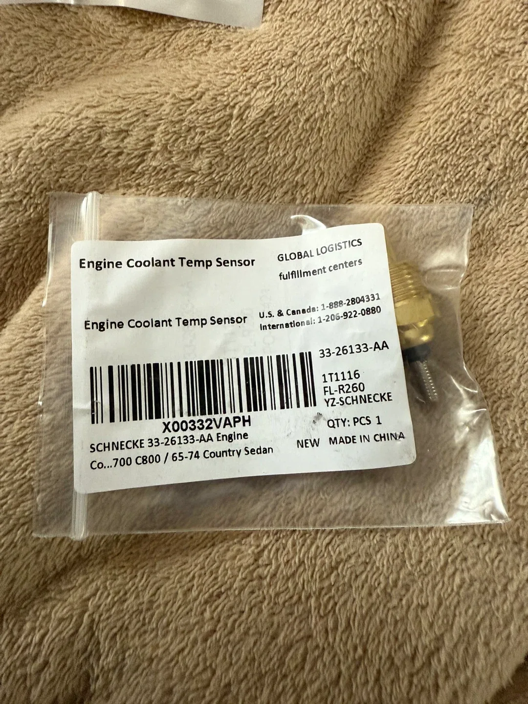 New Engine Coolant Temp Sensor