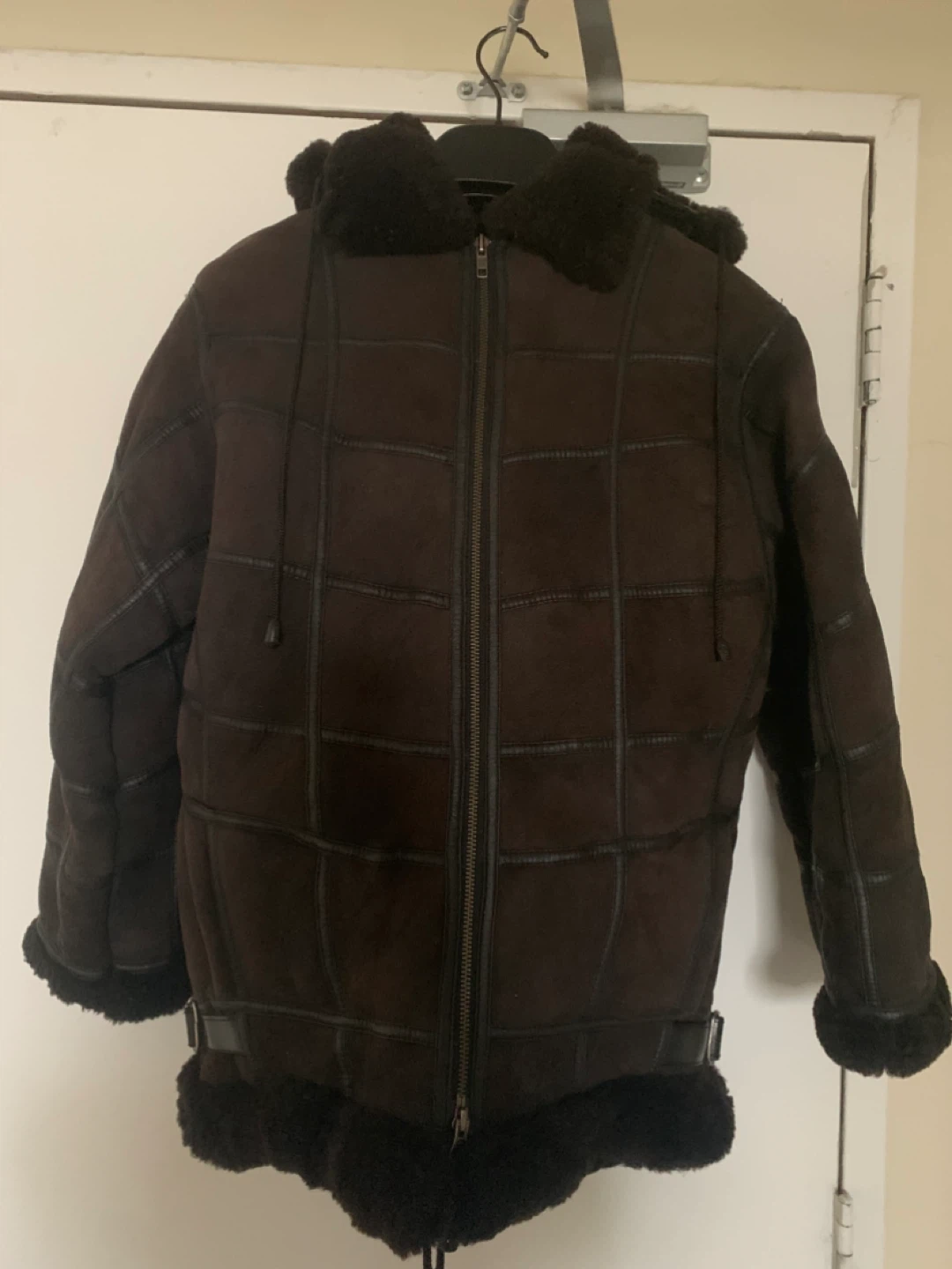 Shearling Leather Winter Jacket