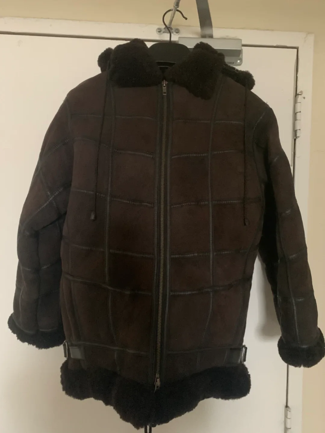 Shearling Leather Winter Jacket