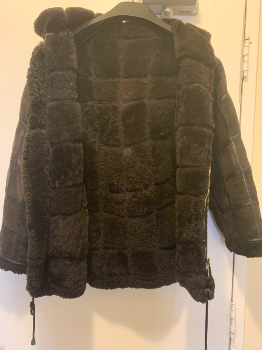 Shearling Leather Winter Jacket - photo 3