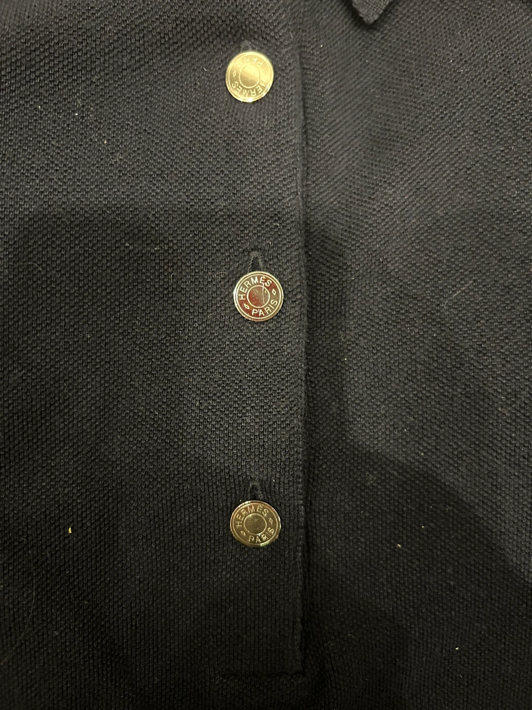 Authentic Hermès Paris Navy Polo Shirt - photo 2