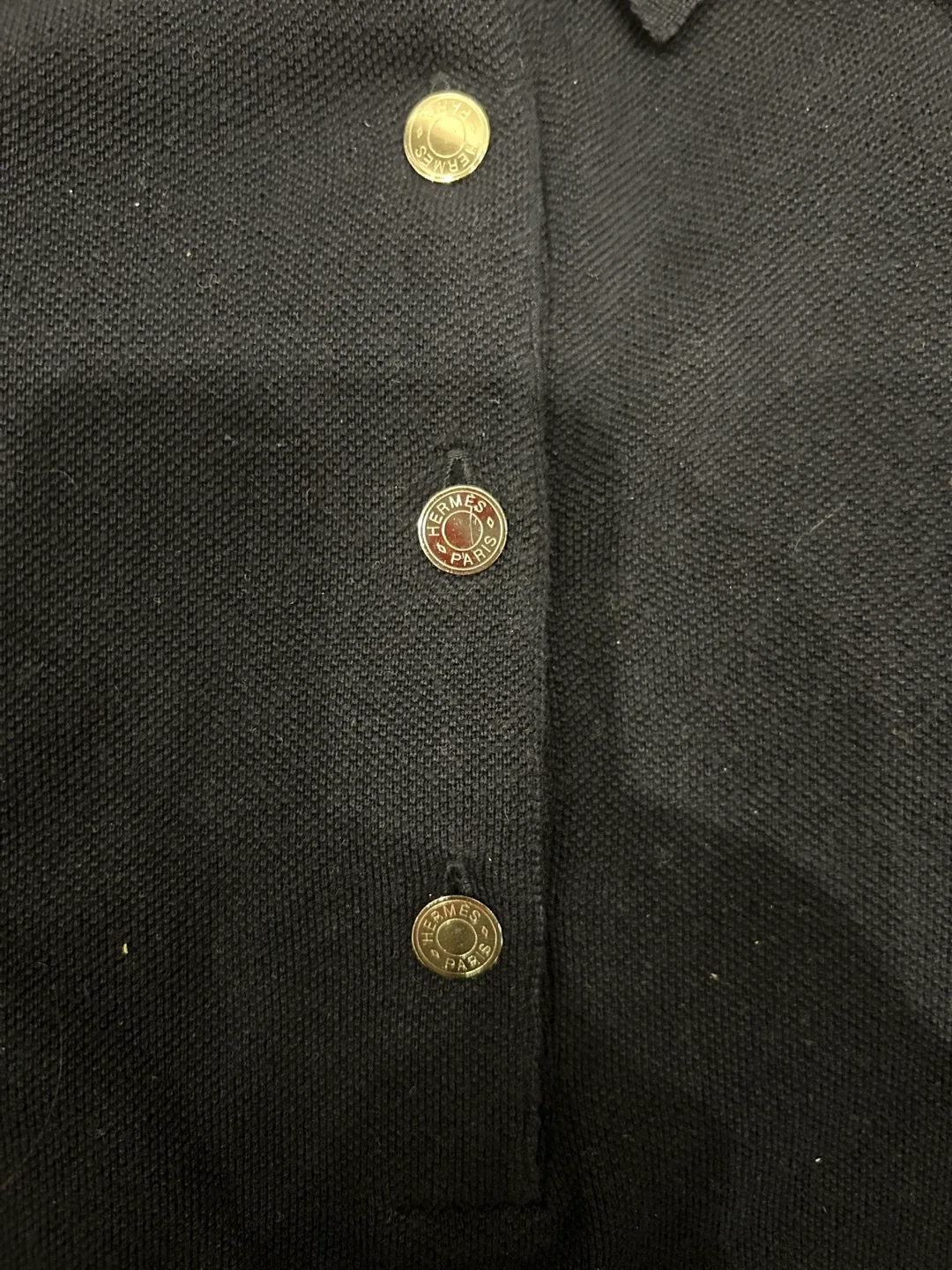 Authentic Hermès Paris Navy Polo Shirt image indicator(2)