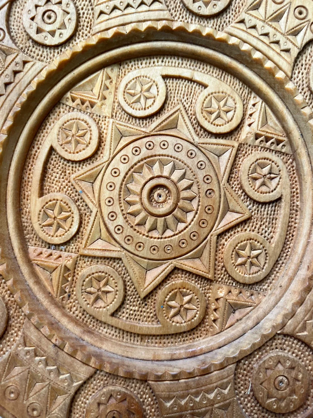 #cleanout- Hand Carved Wooden Plate image indicator(2)